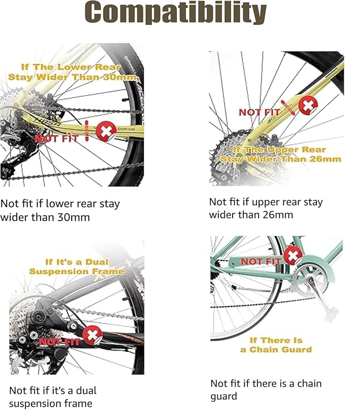 CyclingDeal Adjustable Adult Bicycle Bike Stabilizers Training Wheels Fits 24" to 29" - Quality Heavy Duty-Max Weight up to 120kg/265 lbs.-StrideForce Fitness