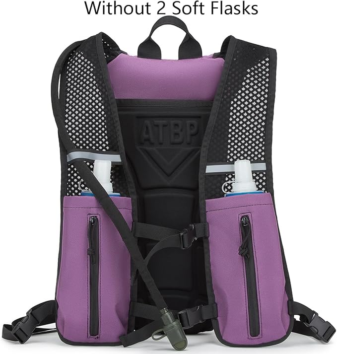 ATBP Running Hydration Vest Pack Tactical 3L Water Bladder Backpack Bag for Cycling Marathon Hiking Daypack Men & Women-StrideForce Fitness