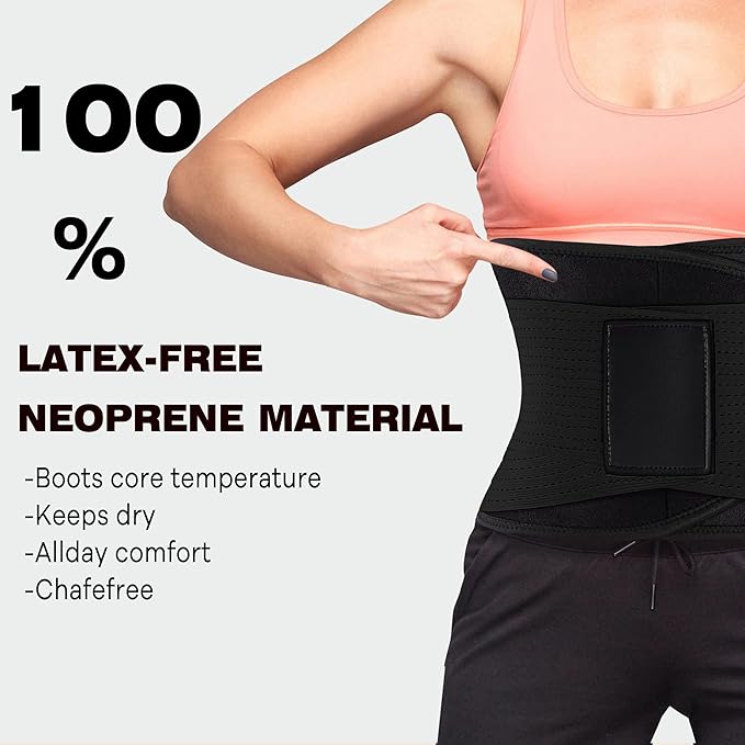 VENUZOR Waist Trainer Belt for Women - Waist Cincher Trimmer - Slimming Body Shaper Belt - Sport Girdle Belt (UP Graded)-StrideForce Fitness