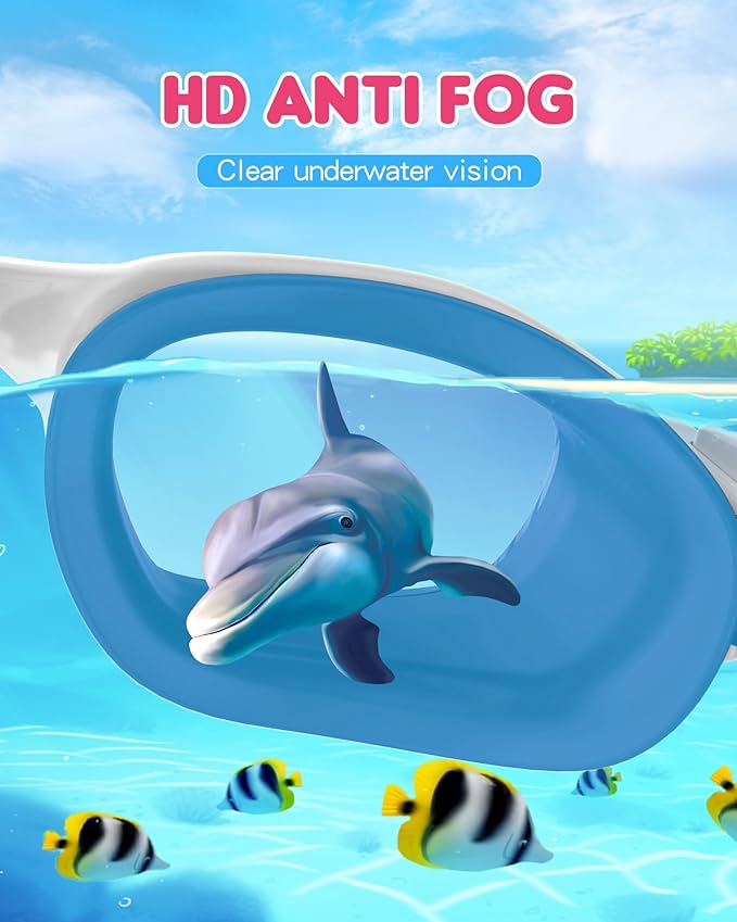 Kids Swim Goggles,Swimming Goggles for Kids 6-14, Anti-Fog UV Protection Pool Glasses for Boys Girls-StrideForce Fitness