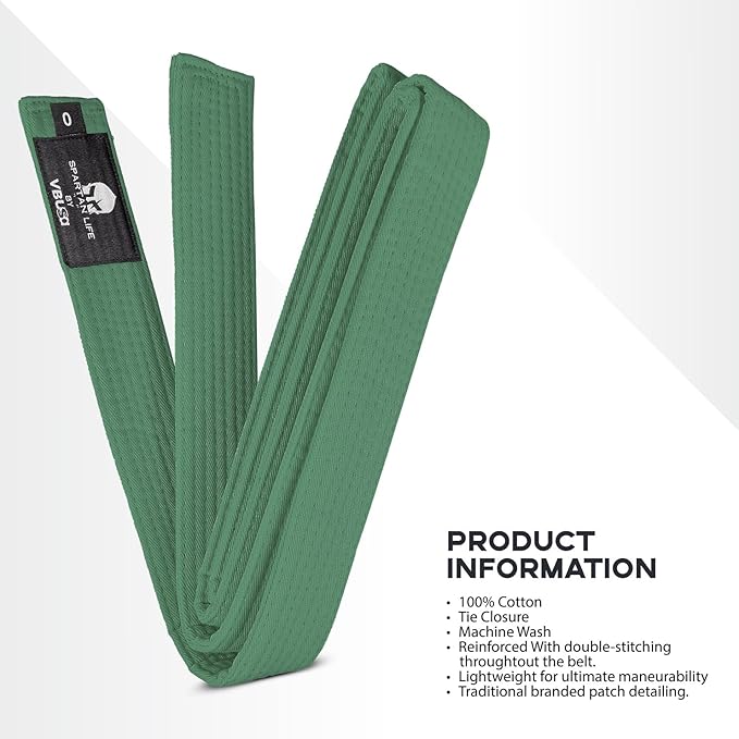 Karate Belt, All-Purpose Martial Arts Belt, Judo, Taekwondo Belt, Durable MMA Color Rank TKD Belt Size 0-6.-StrideForce Fitness