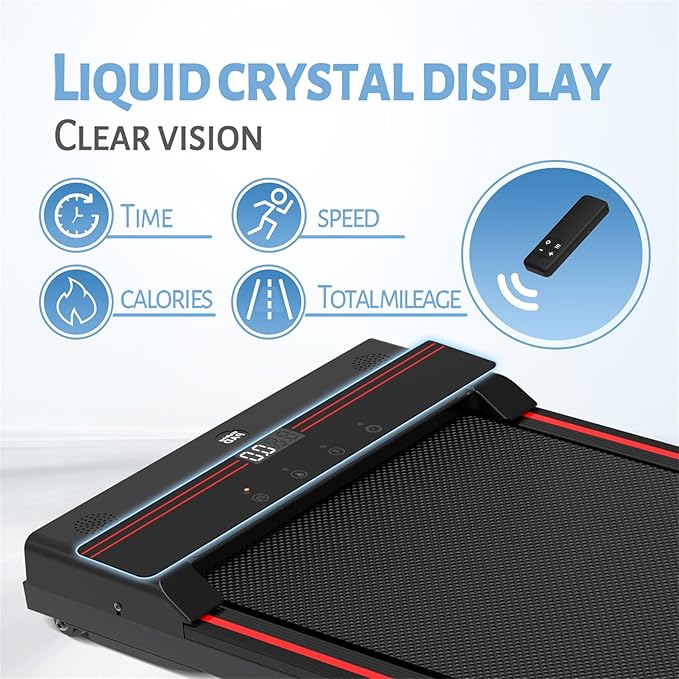 Sperax Walking Vibration Pad with APP, 3 in 1 Under Desk Treadmill, 2.5HP Low Noise Walking Treadmill Pad with Remote Control,Portable Treadmills for Home Office-StrideForce Fitness