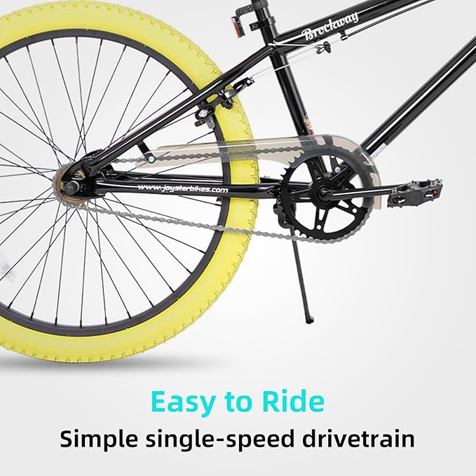 JOYSTAR Brockway Freestyle Kids BMX Bikes 20" 24" Kids Bicycles for 6-14 Years Old Boys Girls and Beginner-Level Riders 2 Pegs Multiple Colors-StrideForce Fitness