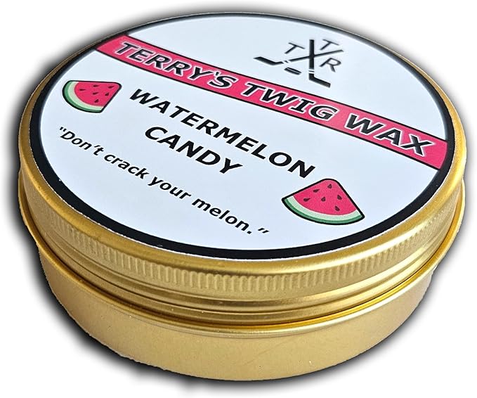 Terry's Twig Wax - Watermelon Candy (Scented Hockey Stick Wax) for Hockey Blade Tape, Increased Puck Control, Stick Tricks Michigan, Water Resistant-StrideForce Fitness