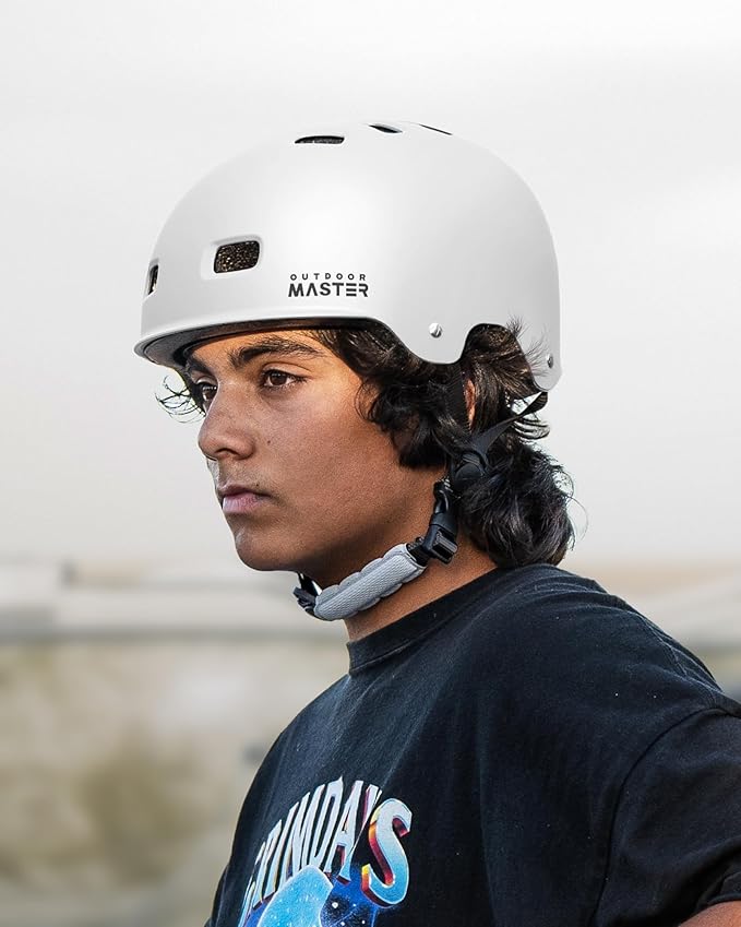 OutdoorMaster Skateboard Cycling Helmet - Two Removable Liners Ventilation Multi-Sport Scooter Roller Skate Inline Skating Rollerblading for Kids, Youth & Adults-StrideForce Fitness