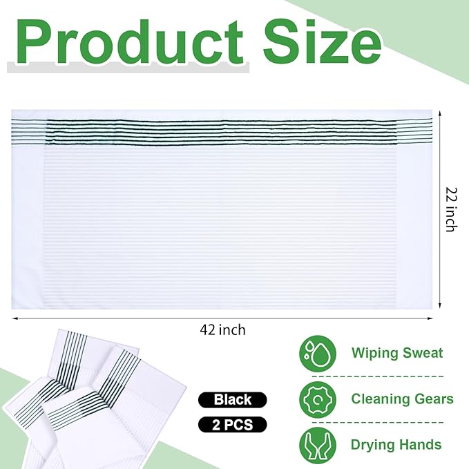 Mixweer Caddy Golf Towel 22" x 42" Large Caddy Towel Camping Sport Towels Cotton Soft Towels for Man Golf Lovers-StrideForce Fitness