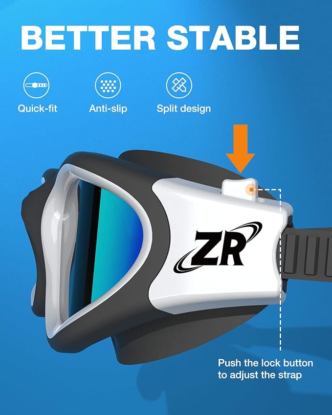 ZIONOR G1 Polarized Swimming Goggles for Unisex Adult Women Anti Fog 100% Anti UV Diving Goggles-StrideForce Fitness