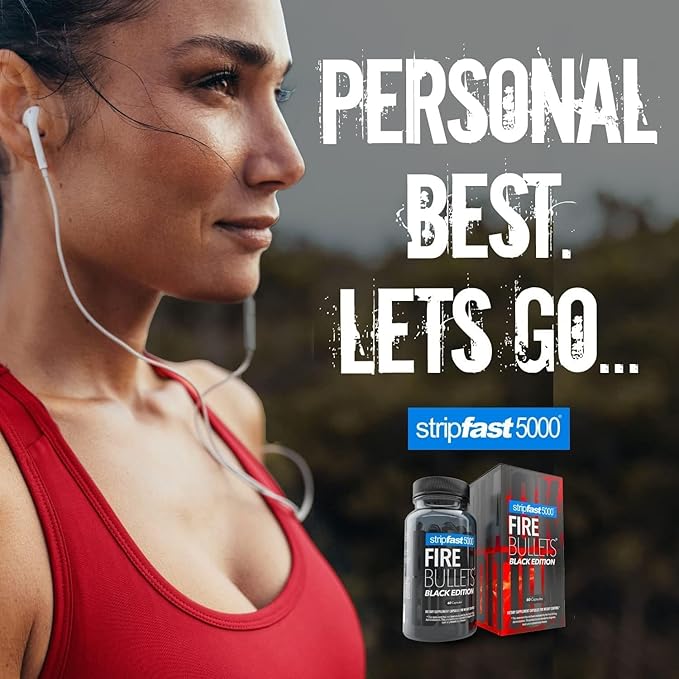 stripfast5000 Fire Bullets Black Edition Max Strength for Women and Men - Pack of 1-StrideForce Fitness