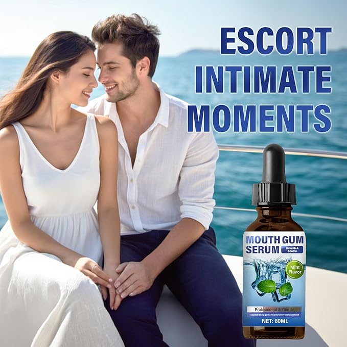 Gum Restore Drops, 60ml Alcohol-Free Oral Care Drops for Receding Gums, Dry Mouth & Fresh Bad Breath, Mint Flavor