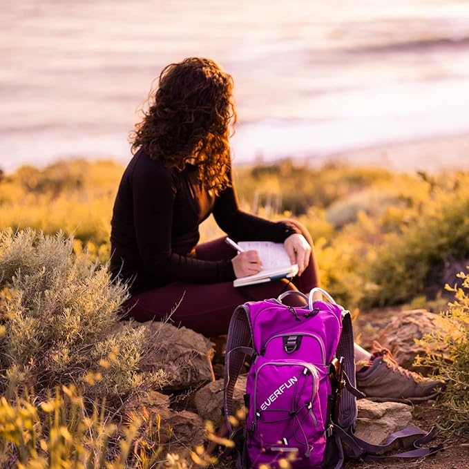 Everfun Hydration Backpack 18L with Water Bladder 2L/3L Hiking Water Backpack Women Men Hydration Pack Insulated Lightweight Day Hydropack with Storage for Hiking, Biking, Running, Festival-StrideForce Fitness