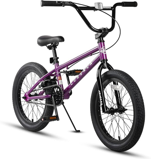 Freestyle BMX Bike, 18 20 Inch Kids Bicycle for 5-13 Years Old Kids and Beginner Level Rider, Multiple Colors-StrideForce Fitness