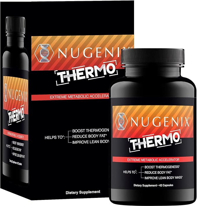 Nugenix Thermo - Thermogenic Fat Burner Supplement Pills for Men, Extreme Metabolic Accelerator, 42 Count-StrideForce Fitness