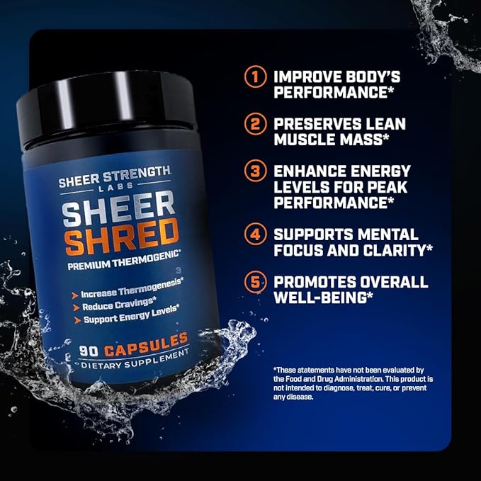 Thermogenic Capsaicin & L-Carnitine Premium Supplement for Men, Jitter-Free Blend of Capsaicin, Rauwolscine, Forskohlii, L-Carnitine & L-Theanine Supplement - 30SV-StrideForce Fitness