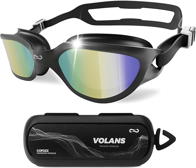 COPOZZ Swim Goggles Adult Women, Swimming Goggles for Women & Men, Anti-Fog No Leaking UV Protection for Adult-StrideForce Fitness