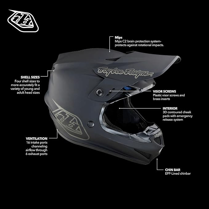 Troy Lee Designs GP Helmet for Motocross MX Off-Road-StrideForce Fitness