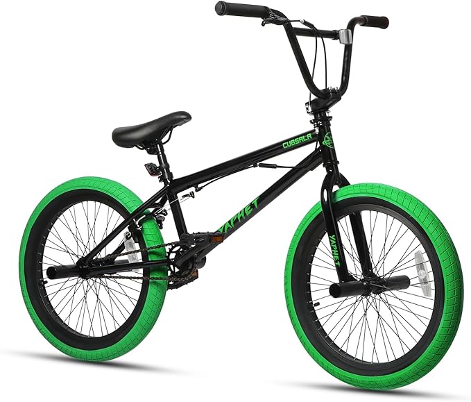 Freestyle BMX Bike, 20 Inch Yaphet Bicycle for Teen Beginner and Adult Riders, Bike with Hi-Ten Steel Frame, Multiple Colors-StrideForce Fitness