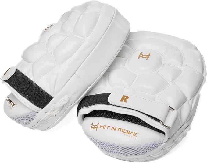 HIT N MOVE Turtle Boxing Mitts and Pads Suitable for Boxing Gloves Men, Boxing Equipment, MMA Gloves Men, UFC Gloves, Boxing Mitts Leather, Training Gear for Athletes, High-Performance Focus Mitts-StrideForce Fitness