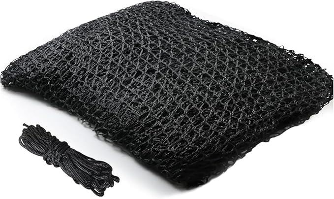 Sports Netting,Golf Practice Net Hitting Net with 33Feet Nylon Rope Also for Baseball, Hockey, Soccer, LAX and More - 10x10ft/10x15ft/10x20ft/10x25ft/10x30ft/10x40ft/10x50ft-StrideForce Fitness