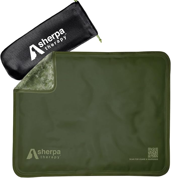 Large Ice Packs for Injuries Reusable - Soft Gel Hot and Cold Packs for Injuries, Hip, Shoulder, Back Pain Relief - 11.5" x 14.5" - Green-StrideForce Fitness