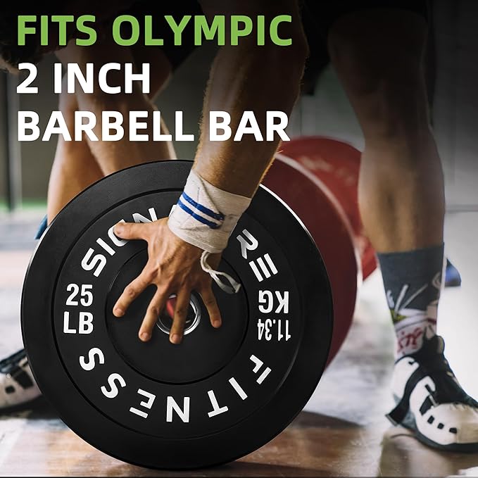 Olympic Bumper Plates Set, 2" Weight Plates for Strength Training & Weightlifting, Paris or Set or Set with Barbell, Multiple Options-StrideForce Fitness