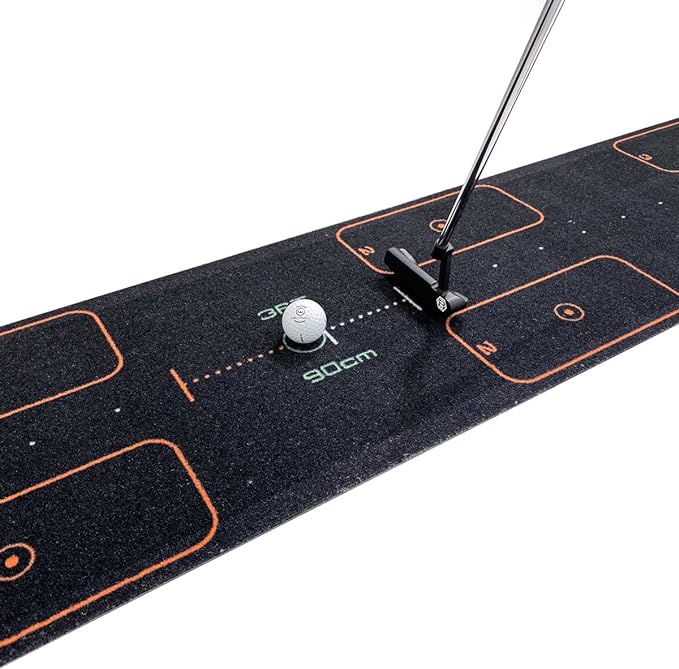 WELLPUTT - Golf Putting Training Mat - 10ft First-StrideForce Fitness