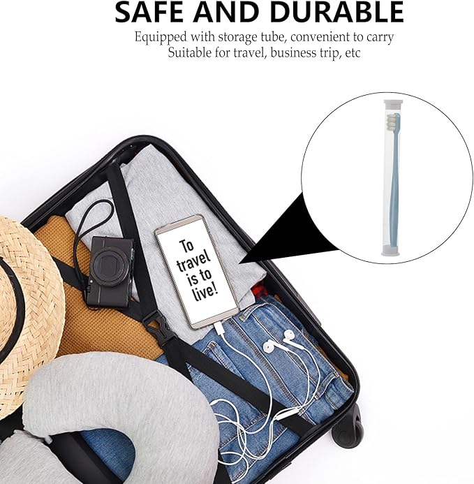 Soft Bristle Manual Toothbrush 4pcs for Adults, Extra Fine Filaments, Multi-Color Pack (White, Black, Pink, Blue) Oral Care Tool for Sensitive Gums and Daily Use