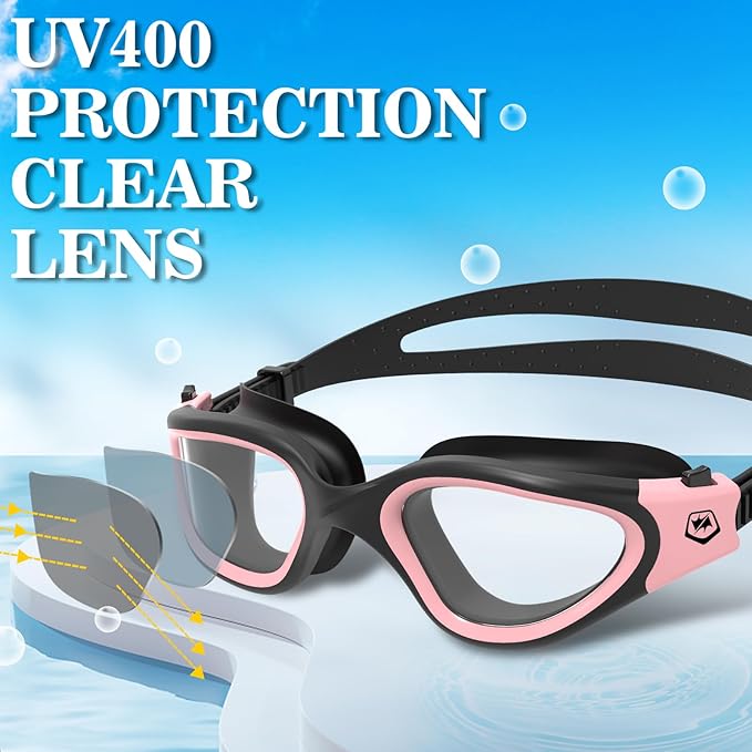 WIN.MAX Polarized Swimming Goggles Swim Pool Goggles Anti Fog Anti UV No Leakage Clear Vision for Men Women Adults Teenagers-StrideForce Fitness
