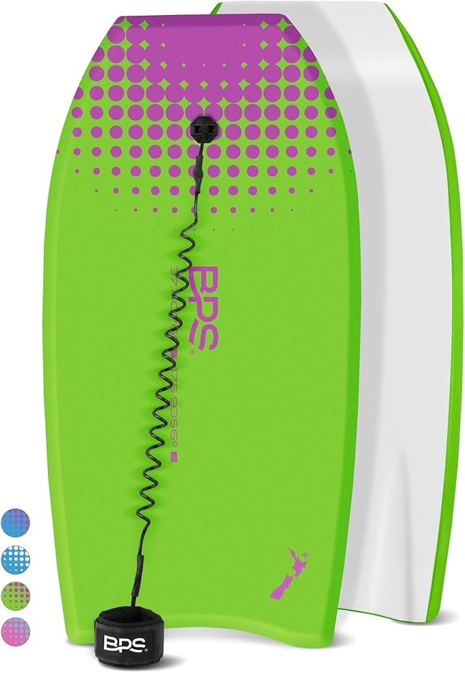 BPS 'Storm' Bodyboard with Premium Coiled Leash - Lightweight with EPS Core, Durable for All Wave Conditions-StrideForce Fitness