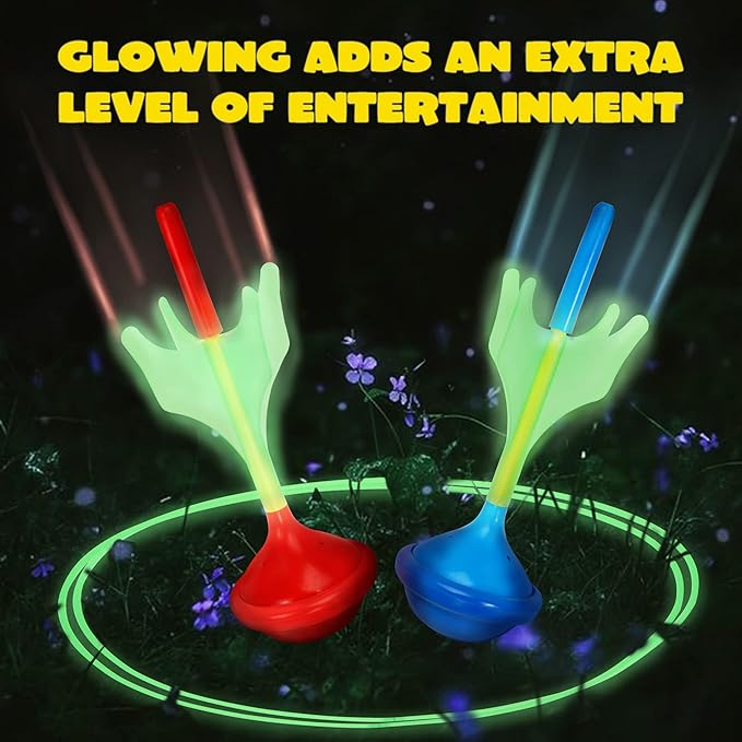 JOYIN Lawn Darts Game Set for Kids and Adults - Glow in The Dark Outdoor Lawn Games for Adults and Family, Soft Tip Darts Set for Kids Camping, Outside Yard-StrideForce Fitness