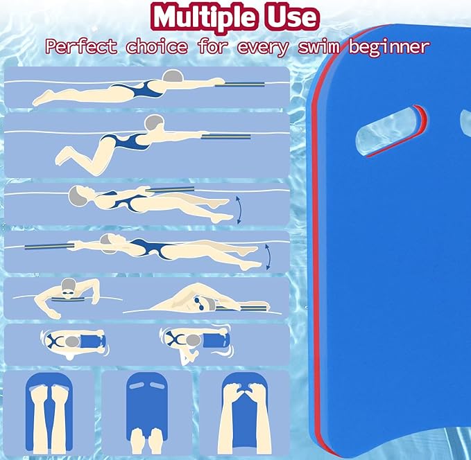 YIGUO 2PCS Swimming Kickboard for Adult & Kid, Kickboard Swimming Kick Board, Swimming Training Aid for Pool & Open Water, EVA Material-StrideForce Fitness