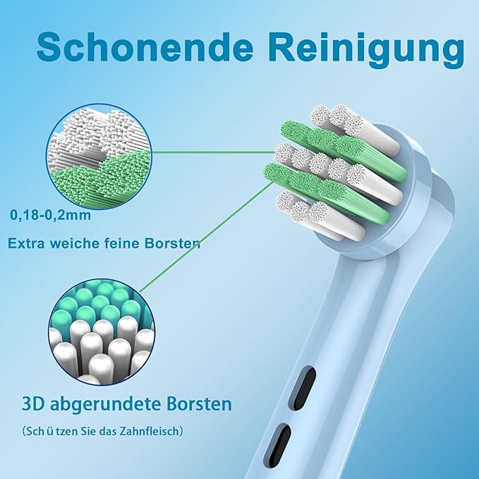 Kids Replacement Heads Compatible with Braun Oral B Electric Toothbrush, Extra Soft Replacement Toothbrush Heads for Gentle Care, Kids Toothbrush Heads are for Ages 3+ and 6-12, 8 Count