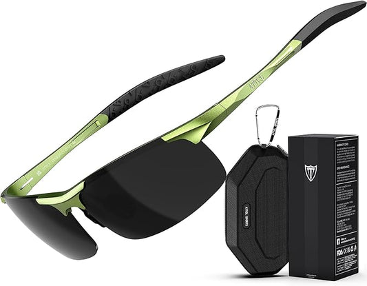 ATTCL Men's Sports Polarized Sunglasses Men for Driving running Fishing Golf - UV Protection Sun glasses Metal Frame-StrideForce Fitness