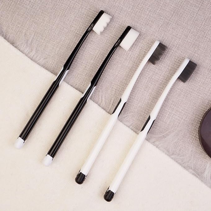 Wavy Soft Bristle Toothbrush 4pcs for Adults and Pregnant Women, Postpartum Oral Care Tool with Thousands of Bristles, Mild Teeth Cleaning for Sensitive Gums Random Style