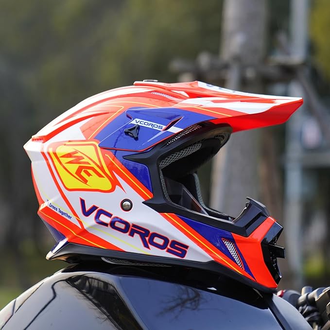 VCOROS H637 Adult Motocross Helmets ATV Dirtbike BMX MX Offroad Adventure UTV Helmets DOT Approved-StrideForce Fitness