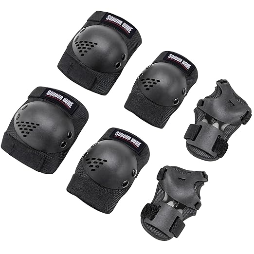 Youth/Kids Knee Pads Elbow Pads Wrist Guards Protective Gear Set for 3-15 Years Child Roller Skates, Skateboard, Cycling, Inline Skating, BMX Bike, Balance Bike, Scooter Riding and Other Outdoor Sports-StrideForce Fitness