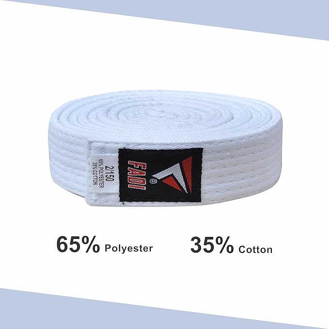 Martial Arts Belt for Karate, Judo, Aikido and Taekwondo - Durable Cotton-Polyester Blend for Adults and Kids-StrideForce Fitness