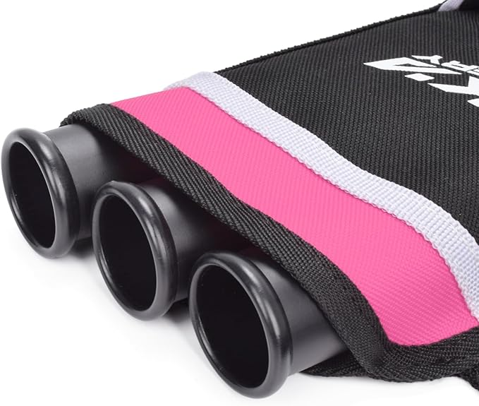 Archery Arrow Quiver Holder, 3-Tubes Hip Quiver Arrow Bag with Adjustable Belt for Youth & Adults Arrows Hunting Target Practicing-StrideForce Fitness