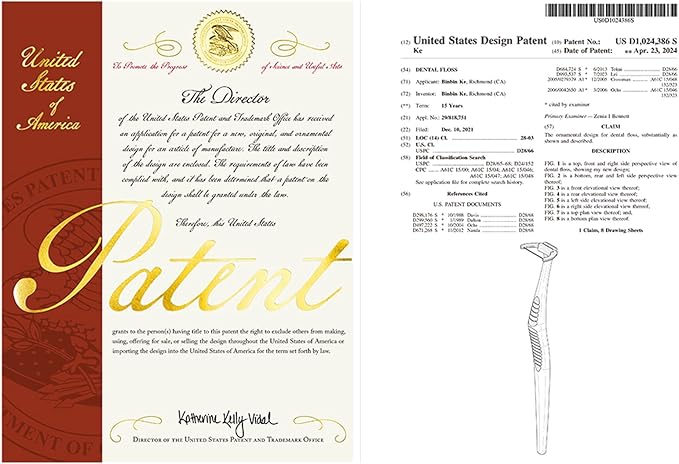 Dental Floss Picks, Clean Dental Flossers Kit with 3 Handles and 360 Extra Strength Refills