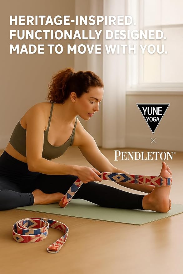 Yune Yoga x Pendleton Strap – Canyonlands Design – 100% Cotton Yoga Stretching & Carrying Strap – Eco-Friendly, Durable, Adjustable – Ideal for All Yoga Levels-StrideForce Fitness