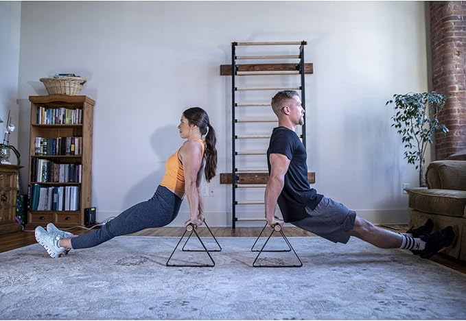 Vita Vibe - USA Made - Wood Large Parallettes Set 18" - 24" Long-StrideForce Fitness