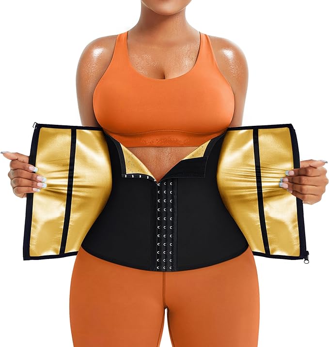 TrainingGirl Waist Trainer for Women Lower Belly Waist Trimmer Corset Tummy Wrap Workout Sweat Belt Band Sports Sauna Suit-StrideForce Fitness