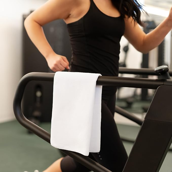 S&T INC. Microfiber Gym Towels, Yoga Towel for Home and Gym Bag, 16 Inch x 27 Inch, 6 Pack-StrideForce Fitness