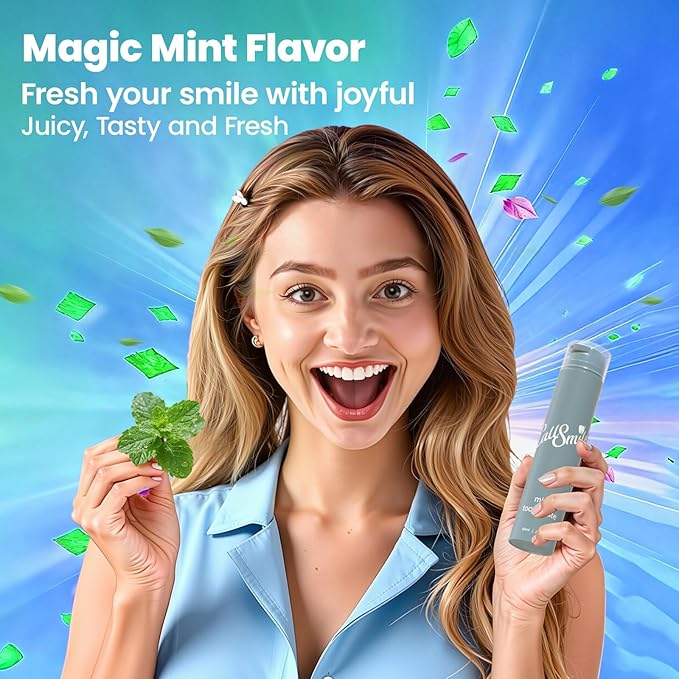 CALLSMILE Fluoride-Free Toothpaste, Easy-Press Pump, 60g - Fruity Flavors, No SLS, Non-Toxic, No Sweeteners, for Adults & Kids, Gentle for Sensitive Teeth, Mint-Flavored, Valentine's Day Gifts