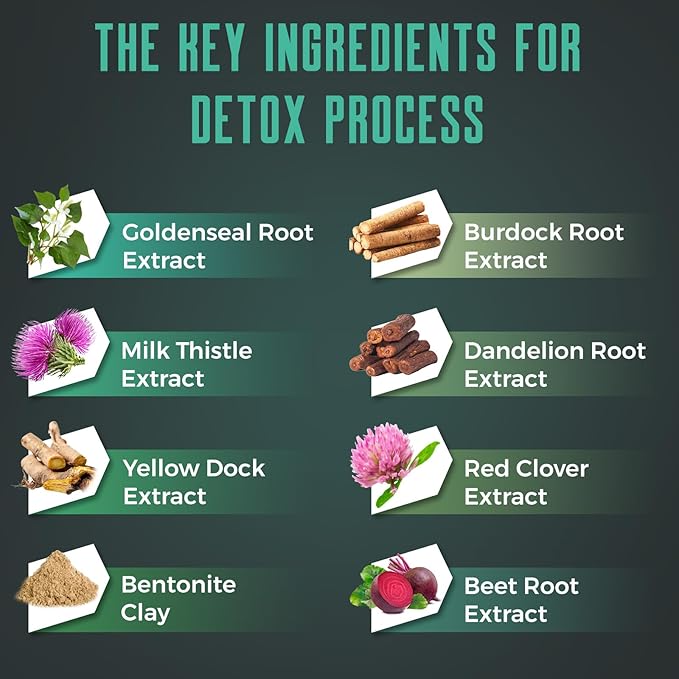 Detox Cleanse Gummies - Liver, Gut, Kidney Cleanse Detox & Repair, Rapid & Effective Full Body Cleanse Best for Women and Men with Milk Thistle - Natural Plant-Based Detox Supplement, 60 Gummies-StrideForce Fitness