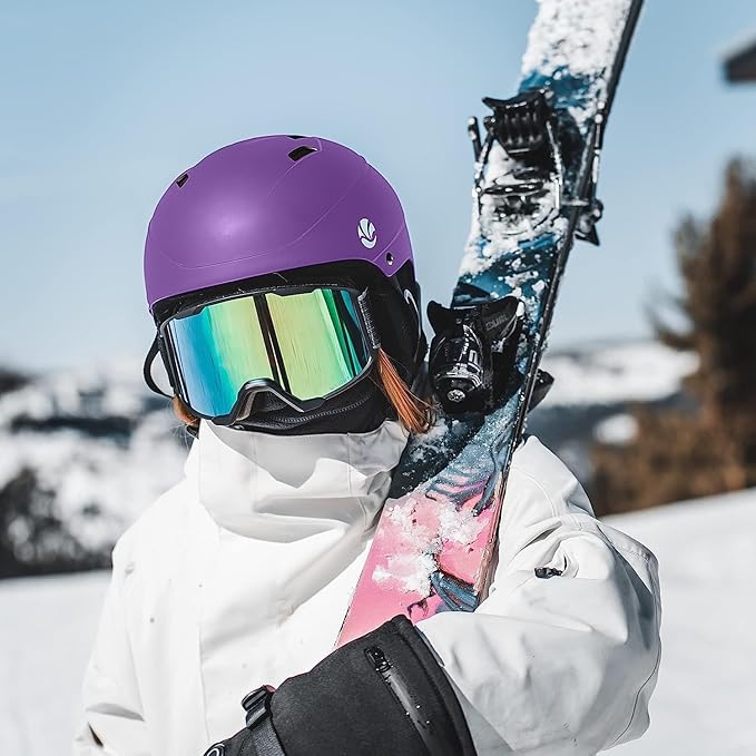 VANRORA Ski Helmet, Snowboard Helmet for Men & Women, Climate Control Venting, Dial Fit, Goggles Compatible, Removable Fleece Liner and Ear Pads, Safety-Certified-StrideForce Fitness