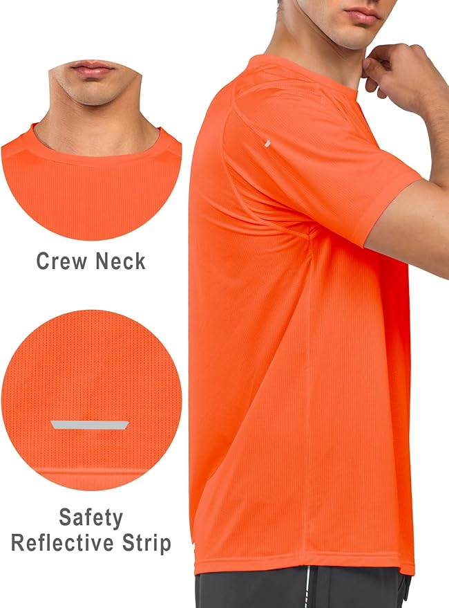 NORTHYARD Men's Athletic Running T-Shirts Quick Dry Workout Shirts Short-Sleeve Sports Gym Tee Tops Performance Activewear-StrideForce Fitness