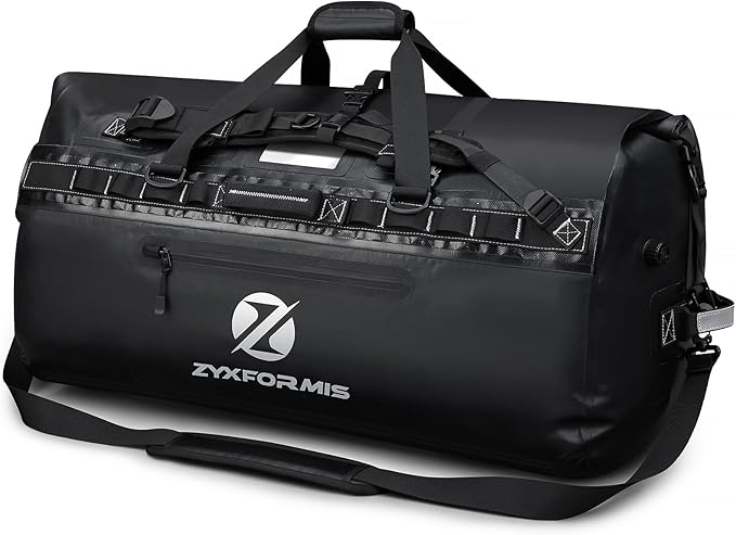 Waterproof Duffel Bag, Large Waterproof Duffel Backpack for Beach Vacation, Marine Dry Bags for Adventures, Heavy Duty Duffle Bag for Kayaking Boating Hiking Camping, 65L/110L/160L Sizes-StrideForce Fitness
