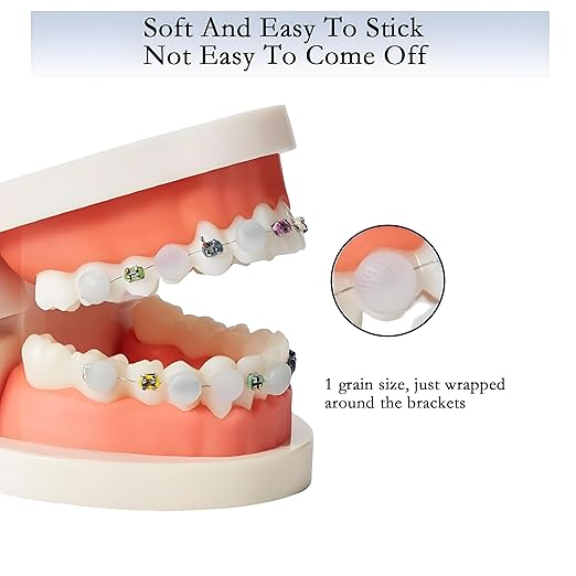 Orthodontic Wax for Braces 10 Boxes 50 Strip Odorless Braces Wax Dental Wax for Aligner, Dental Care, Prevent Mouth Injury