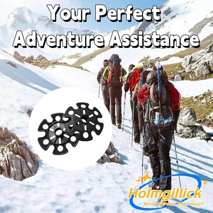 5 pcs Removable Mud Ski Basket Trekking Pole Snowflake Basket,Removable Mud Ski Basket Replacement Accessory for Hiking Poles-StrideForce Fitness