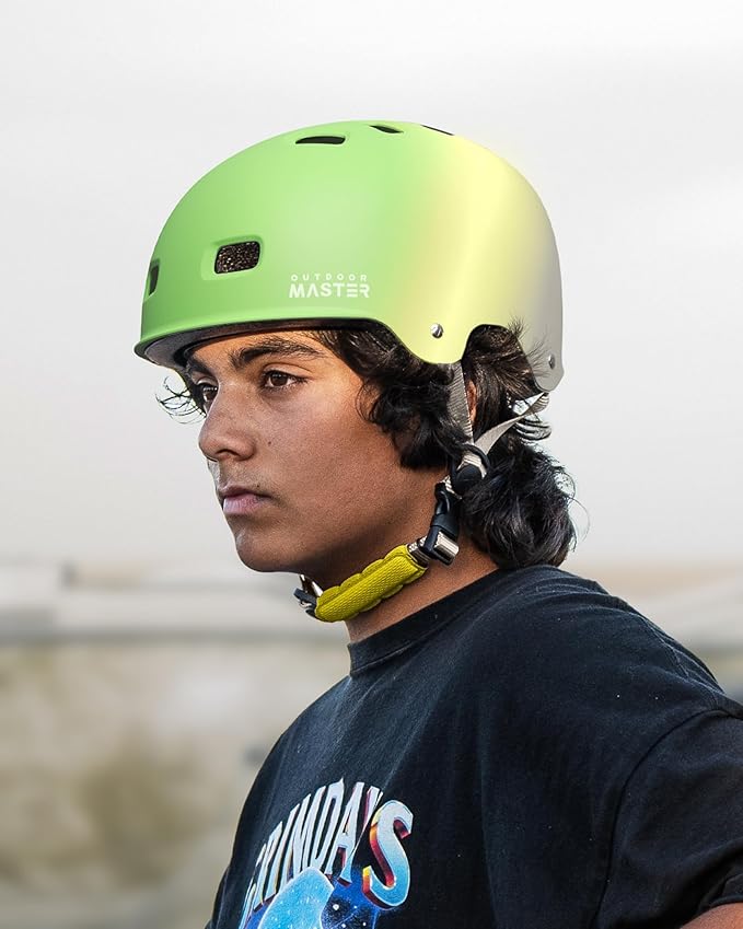 OutdoorMaster Skateboard Cycling Helmet - Two Removable Liners Ventilation Multi-Sport Scooter Roller Skate Inline Skating Rollerblading for Kids, Youth & Adults-StrideForce Fitness